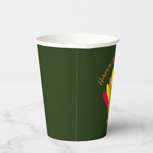 Happy Thanksgiving Papieren Bekers (Rechts)