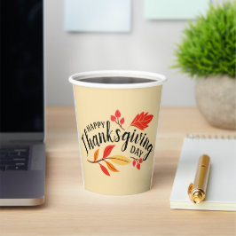 Happy Thanksgiving Papieren Bekers