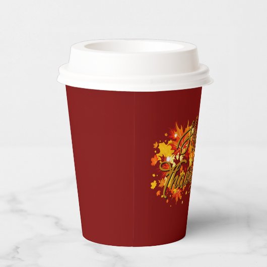 Happy Thanksgiving Papieren Bekers (Rechts)