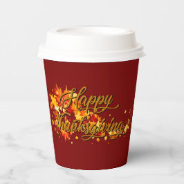 Happy Thanksgiving Papieren Bekers