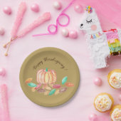 Happy Thanksgiving papieren borden Papieren Bordje (Feest)