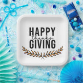 Happy Thanksgiving Papieren Bordje (Feest)