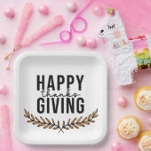 Happy Thanksgiving Papieren Bordje (Feest)