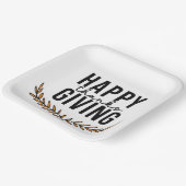 Happy Thanksgiving Papieren Bordje (Gebogen)