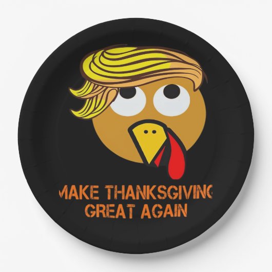 Happy Thanksgiving Papieren Bordje (Voorkant)