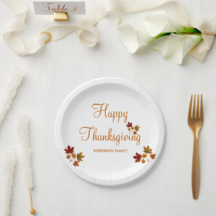 Happy Thanksgiving Papieren Bordje