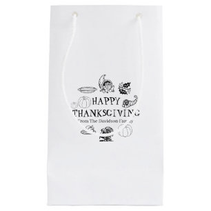 Happy Thanksgiving, pas familienaam gunsten aan Klein Cadeauzakje