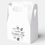 Happy Thanksgiving, pas je familienaam schattig aa Bedankdoosjes (Geopend)