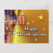 Happy Thanksgiving Patriotic Feestdagenkaart (Voorkant)