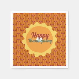 Happy Thanksgiving Pecan Pattern Servet