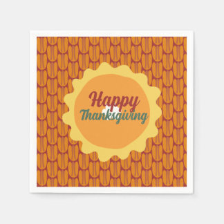 Happy Thanksgiving Pecan Pattern Servet