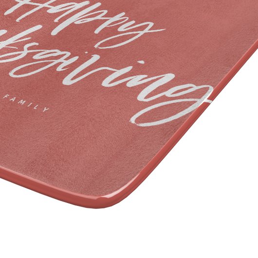 Happy Thanksgiving-penseel Snijplank (Hoek)