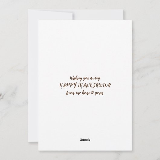 Happy Thanksgiving PERKY VOOR TURKIJE Christelijk Feestdagenkaart (Achterkant)