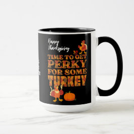 Happy Thanksgiving PERKY VOOR TURKIJE Christelijk Mok