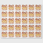 Happy Thanksgiving personalized gift tag Cadeaupapier (Vlak)