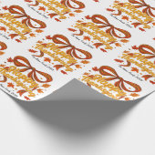 Happy Thanksgiving personalized gift tag Cadeaupapier (Hoek)