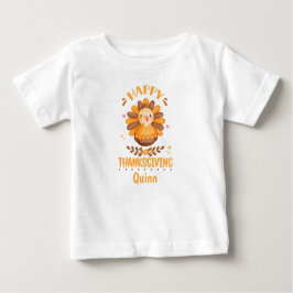 Happy Thanksgiving Persoonlijke Baby T-Shirt