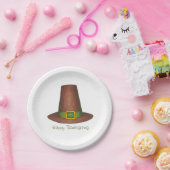 Happy Thanksgiving Pet Pilgrim Puritan Papieren Bordje (Feest)