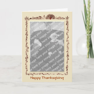 Happy Thanksgiving Photo Template Card Feestdagen Kaart