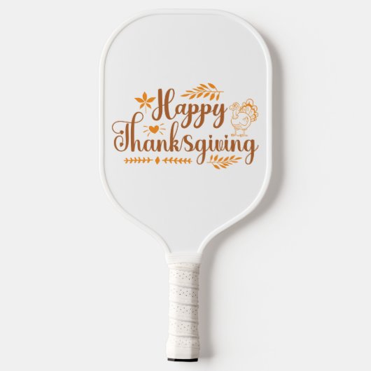 Happy Thanksgiving Pickleball Paddle (Achterkant)