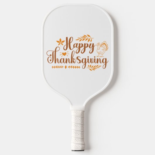 Happy Thanksgiving Pickleball Paddle (Voorkant)