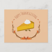 Happy Thanksgiving Pie Slice | Briefkaart (Voorkant)