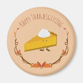 Happy Thanksgiving Pie Slice | Magneet (Voorkant)
