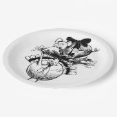 Happy Thanksgiving Pig. en Turkije Papieren Bordje (Gekanteld)