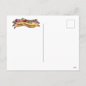 Happy Thanksgiving Pilgrim Uilen Feestdagenkaart (Achterkant)