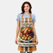 Happy Thanksgiving Play Herfst Kleuren Schort (Gedragen)