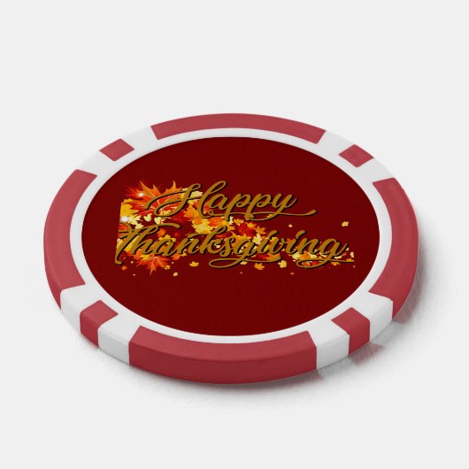 Happy Thanksgiving Poker Chips (Enkel)
