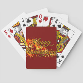 Happy Thanksgiving Pokerkaarten
