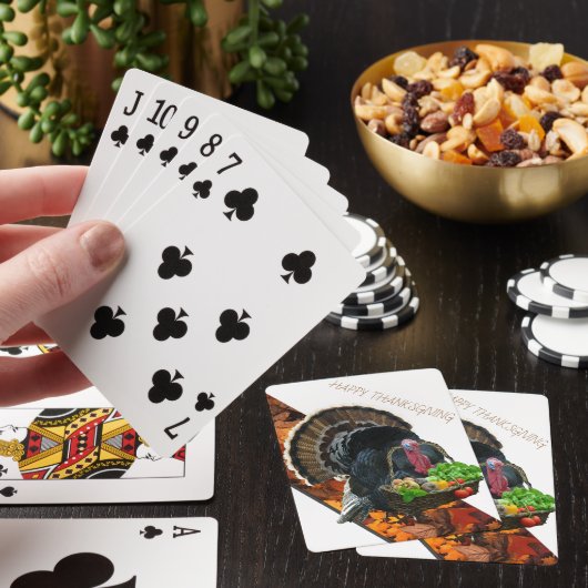 Happy Thanksgiving Pokerkaarten (Insitu)