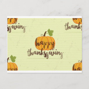 Happy Thanksgiving pomkin Feestdagenkaart
