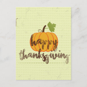 Happy Thanksgiving pomkin Feestdagenkaart