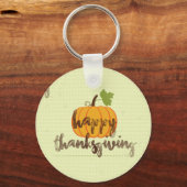 Happy Thanksgiving pomkin Sleutelhanger (Voorkant)