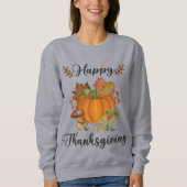 Happy Thanksgiving, pomkin Women's Sweatshirt (Voorkant)