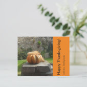 Happy Thanksgiving pompoen Briefkaart (Staand voorkant)