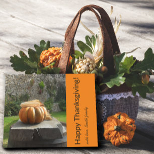 Happy Thanksgiving pompoen Briefkaart