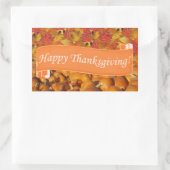 Happy Thanksgiving-pompoen en valleien Rechthoekige Sticker (Tas)