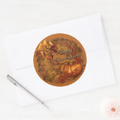 Happy Thanksgiving pompoen krans Stickers (Envelop)