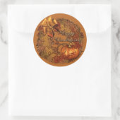 Happy Thanksgiving pompoen krans Stickers (Tas)