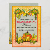 Happy Thanksgiving Pompoen Verlaat Herfst Festival Feestdagenkaart (Voorkant / Achterkant)