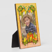 Happy Thanksgiving Pompoen Verlaat Herfst Festival Fotoplaat (Zijkant)