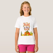 Happy Thanksgiving Pompoen Verlaat Herfst Festival T-shirt (Voorkant volledig)