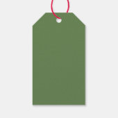 Happy Thanksgiving Pompoen Zonnebloem Custom Naam Cadeaulabel (Achterkant)