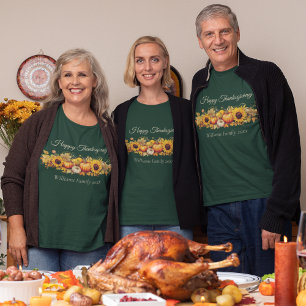 Happy Thanksgiving  Pompoenen Custom Family T-shirt