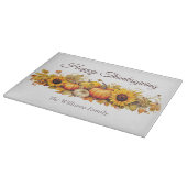Happy Thanksgiving  Pompoenen Custom Herfst Snijplank (Hoek)