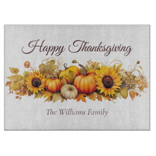 Happy Thanksgiving  Pompoenen Custom Herfst Snijplank