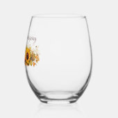 Happy Thanksgiving  Pompoenen Custom Herfst Wijnglas Zonder Voet (Links)